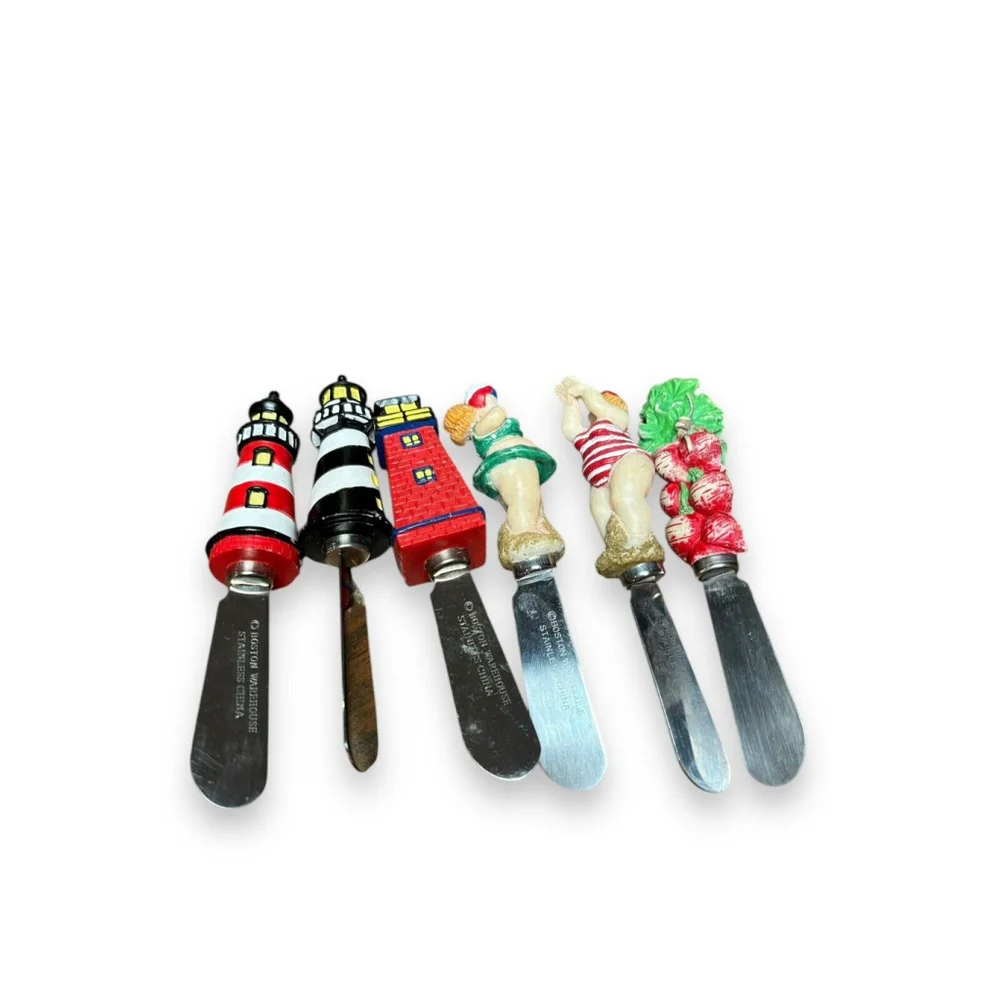Random Vintage Boston Warehouse Lighthouse, beach Volleyball & Radish Spreaders